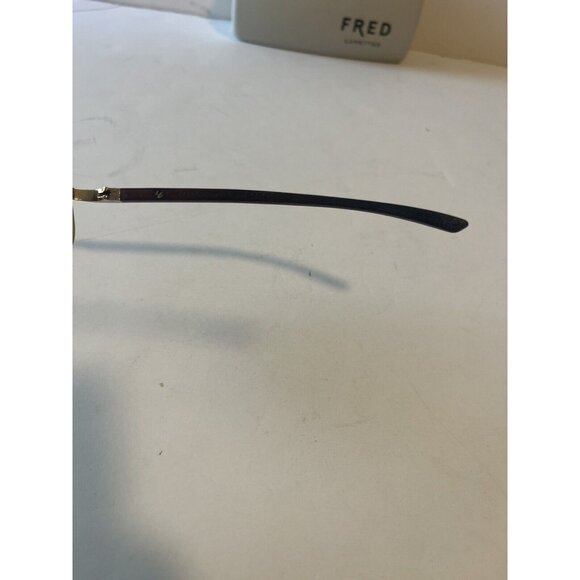 Used FRED LUNETTES Sunglasses for men Ellesmere C2 206 63-16 140 Gold Frame Brow - Picture 6 of 7